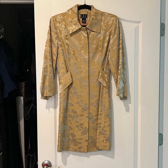 INC International Concepts Gold Floral Jacket - Picture 2 of 7
